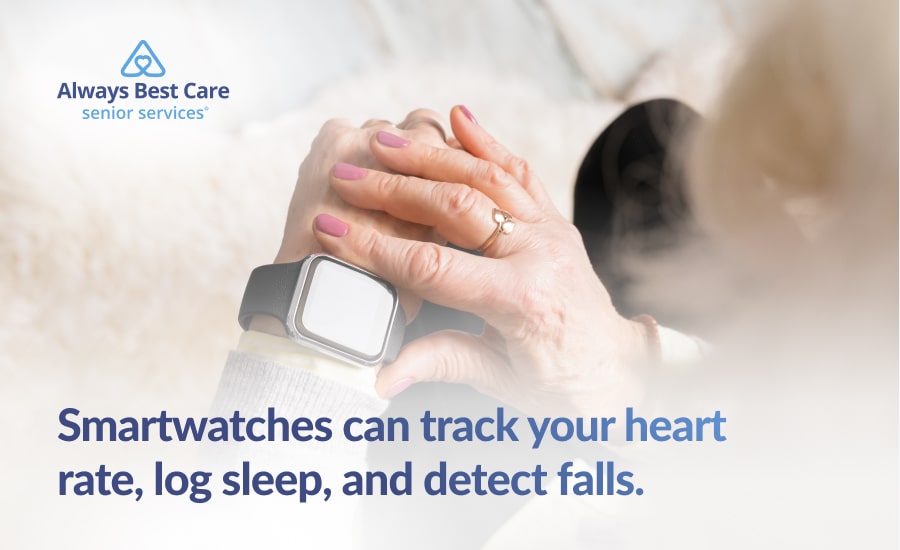 An infographic showing the importance of wearables for seniors