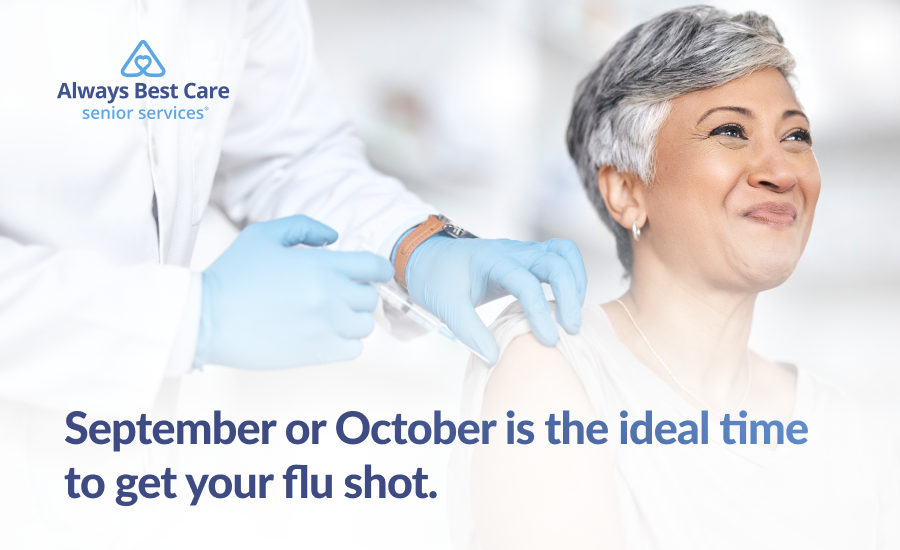 An infographic highlighting the best time to get the flu vaccine